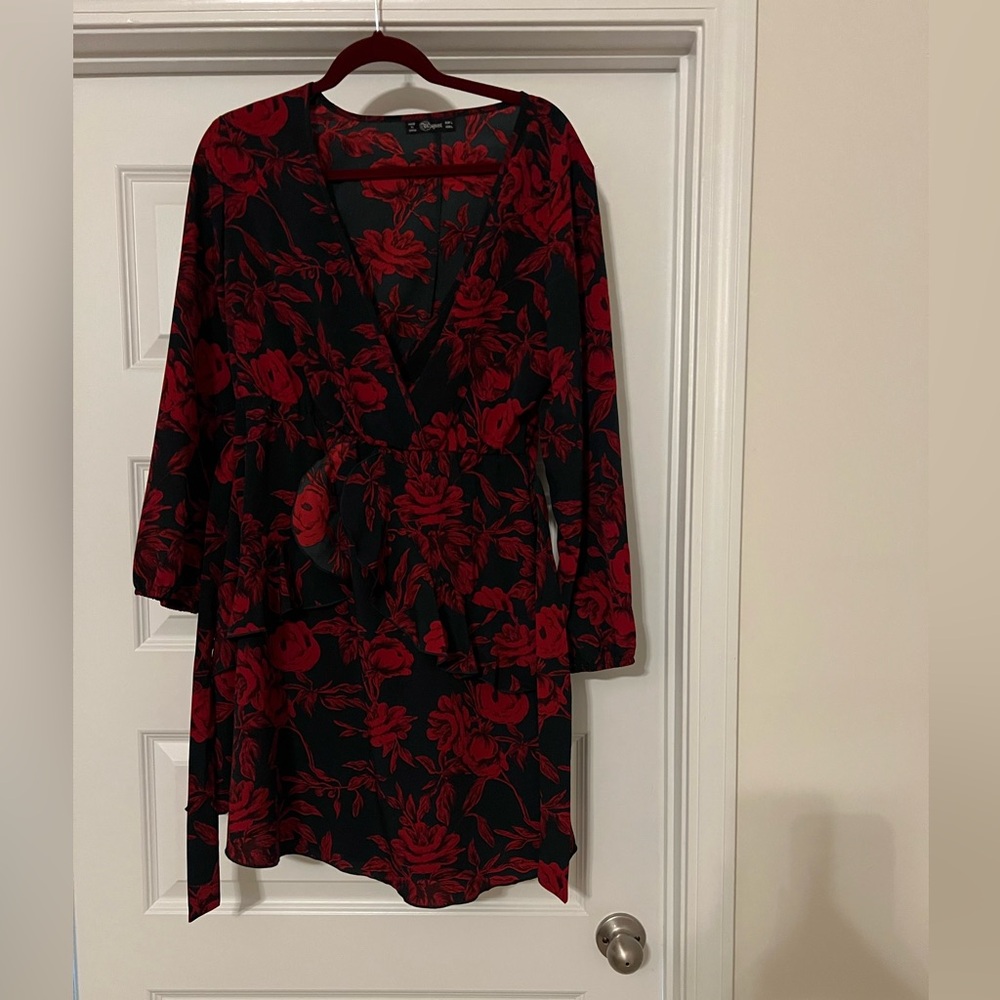 Red Floral Dress